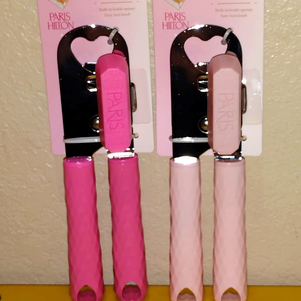 PARIS HILTON CAN OPENER WITH BOTTLE OPENER PINK PARIS HILTON BOTTLE OPENER X2 - Picture 7 of 7
